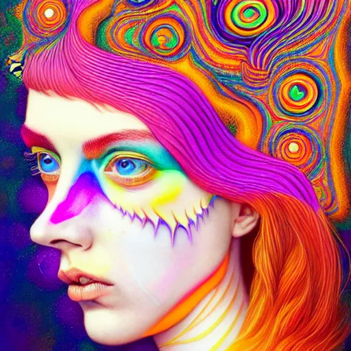 Prompt: an extremely psychedelic portrait of a cake, surreal, lsd, face, detailed, intricate, elegant, lithe, highly detailed, digital painting, artstation, concept art, smooth, sharp focus, illustration
