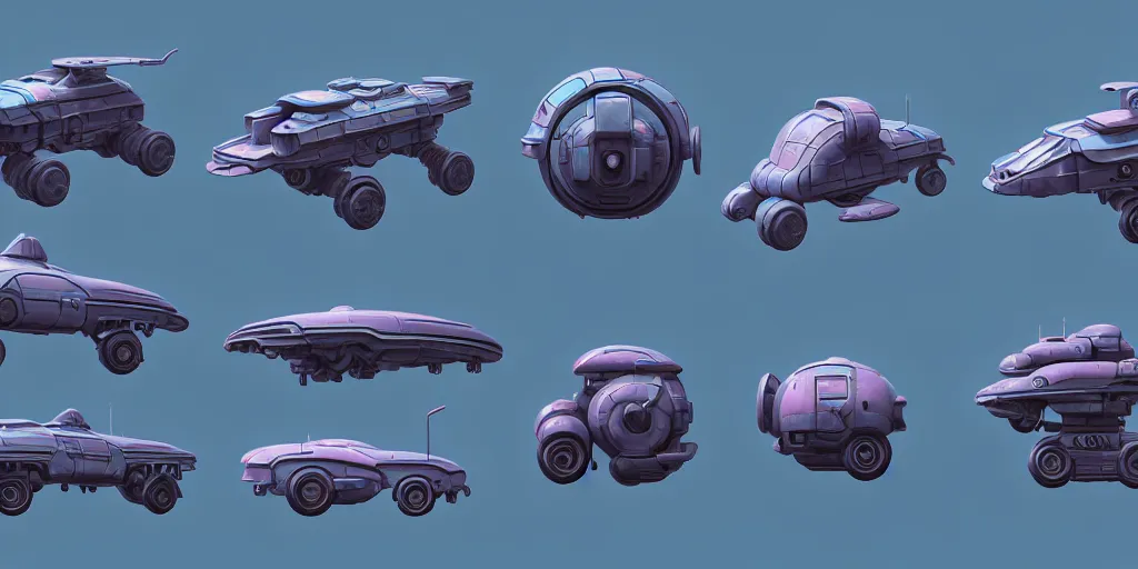 Image similar to hard surface shape form exploration, vehicles, close up, complex geometry, detailed, artstation, 8 k, sci - fi, pastel colors, props, panel, concept, simon stalenhag, blueprint, items and gadget, big medium small, blueprint, vintage