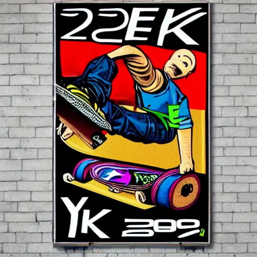 Image similar to y 2 k poster, fisheye photo of skateboard, street wear 2 0 0 0 s y 2 k