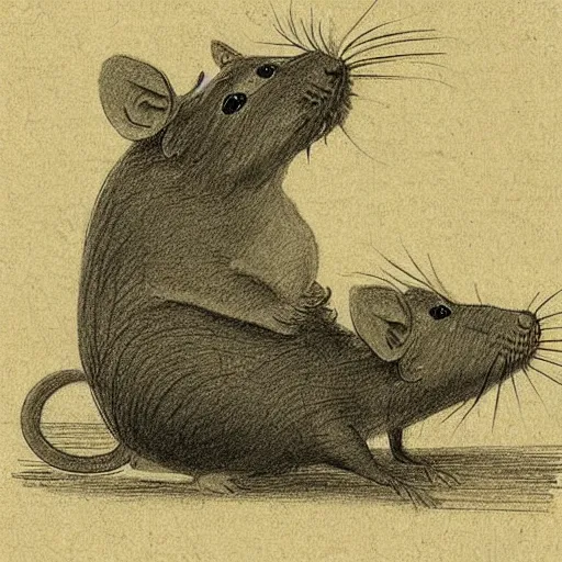 Image similar to funny looking rat photo in a book page, academic art, pencil sketch, polaroid, 18th century atlas, 1900s photograph, detailed, realism