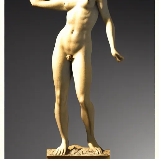 Image similar to statue of venus callipygian, High definition, detailed, rim light, volumetric effect,