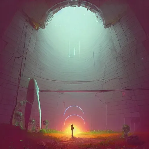 Image similar to “Portal to another world by Simon Stalenhag, 8k, highly detailed, trending on artstation”