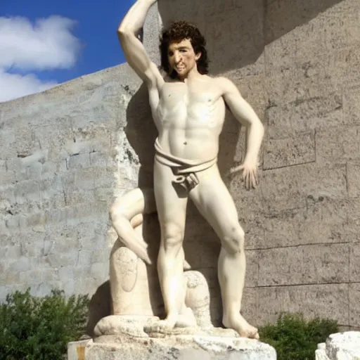 Image similar to Neil breen as a Greek statue