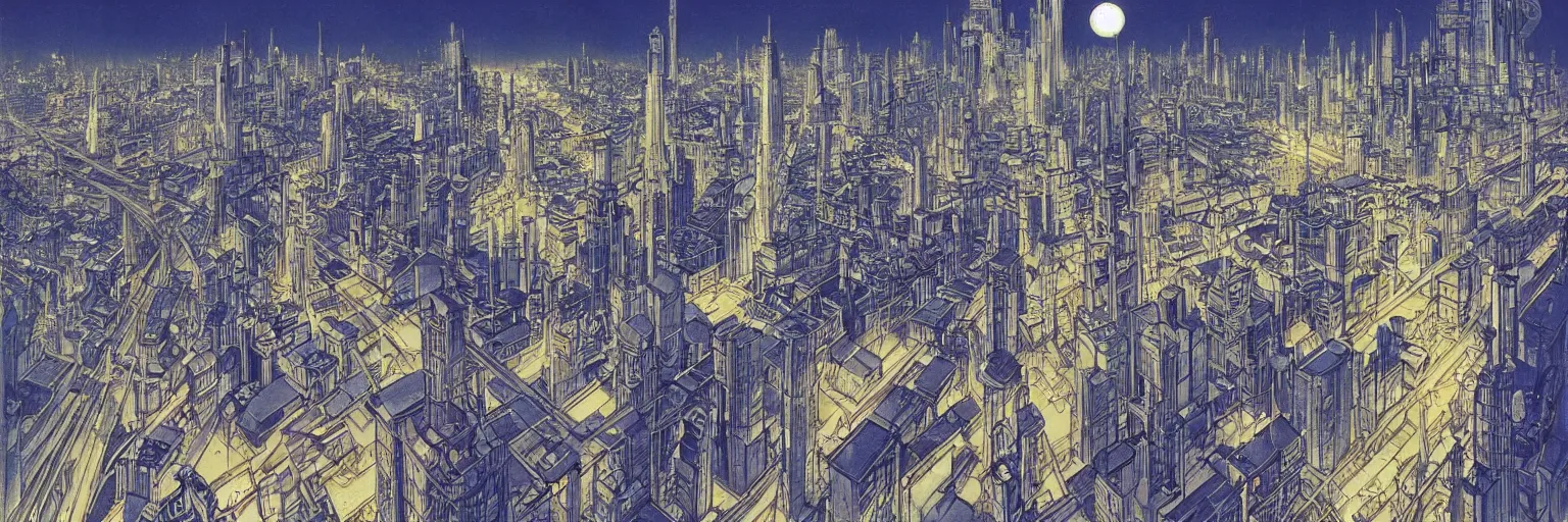 Prompt: Solarpunk City by Francois Schuiten