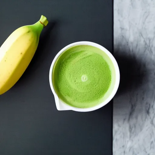 Image similar to banana matcha iced latte