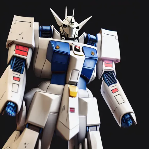 Image similar to RX-78AL Atlas Gundam, intricate detail, kodak 2383 vision color, 3d render, octane render, god rays, depth of field, trending on artstation, 4k, hd