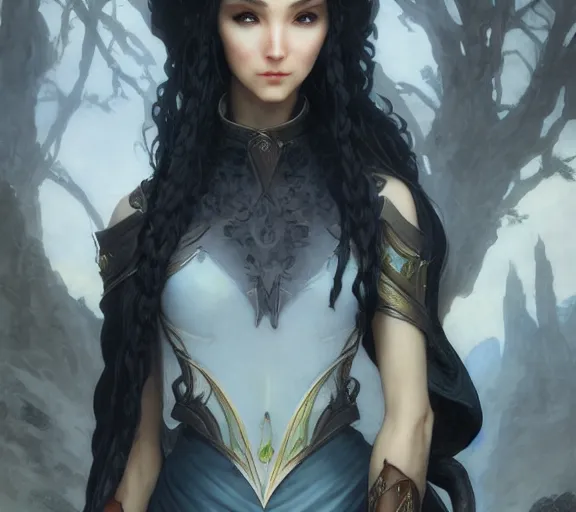 Image similar to full shot of an elven thief. symmetrical facial features. by ruan jia and stanley artgerm, range murata and wlop and ross tran and william - adolphe bouguereau. key art. fantasy illustration. award winning, artstation, intricate details, realistic, hyperdetailed, 8 k resolution.