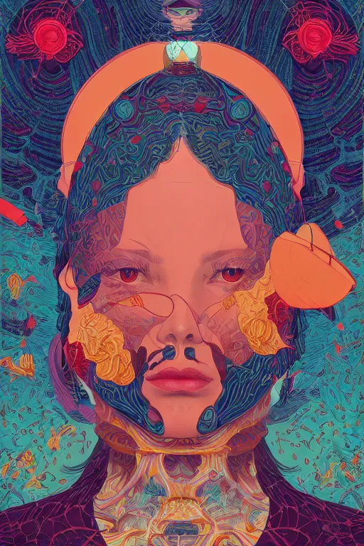 Image similar to portrait of godel's completeness theorem, by tristan eaton, victo ngai, peter mohrbacher, artgerm,