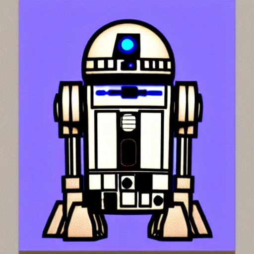 Image similar to r 2 d 2 by mondrian, highyl detailed, 4 k