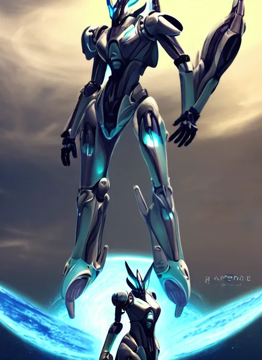 Image similar to cinematic shot, galactic sized perfectly proportioned stunning beautiful anthropomorphic robot mecha female dragon, space background, larger than planets, posing elegantly, with earth in hands, sleek silver armor, epic proportions, epic size, epic scale, ultra detailed digital art, furry art, macro art, dragon art, giantess art, warframe fanart, furaffinity, deviantart