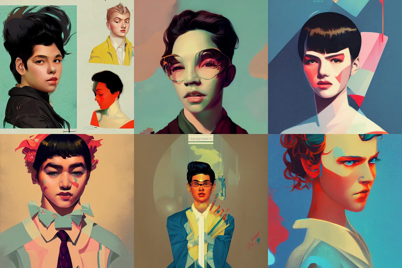 Prompt: student portrait, by Sachin Teng + Karol Bak + Rolf Armstrong