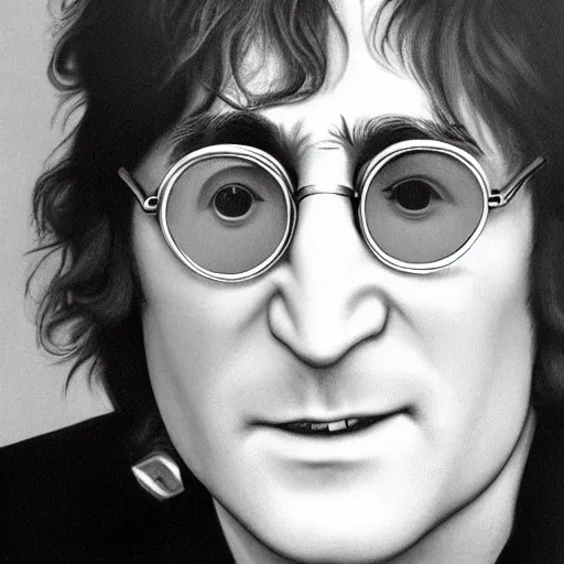 Image similar to john lennon on a cooking show, hd, 4 k, hyper realistic, intricate detail