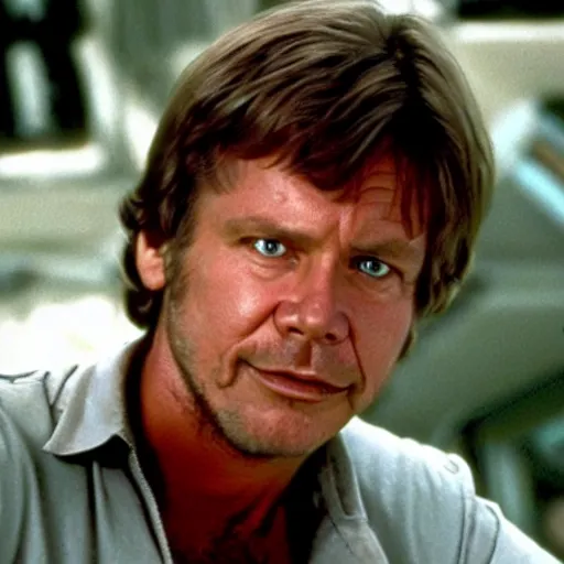 Prompt: mark hamill mixed with harrison ford