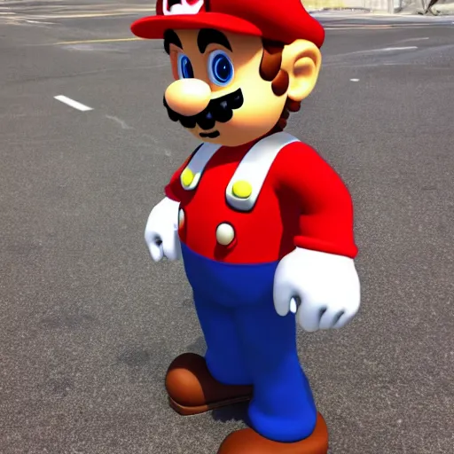 Image similar to a human version of super mario