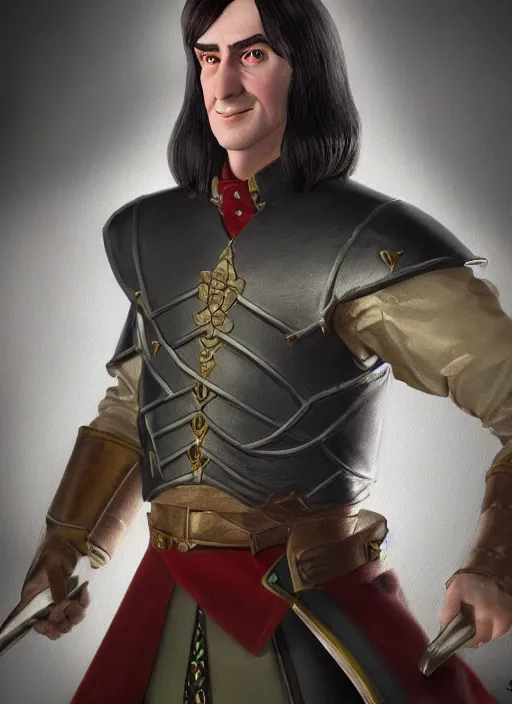 Prompt: An epic fantasy comic book style portrait painting of Lord Farquaad. Unreal 5, DAZ, hyperrealistic, octane render, cosplay, RPG portrait, dynamic lighting