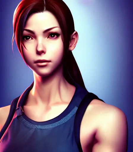 Prompt: beautiful portrait of a gorgeous personal trainer who looks like Jill Valentine , character design by charlie bowater, ross tran, artgerm, and makoto shinkai, detailed, soft lighting, rendered in octane