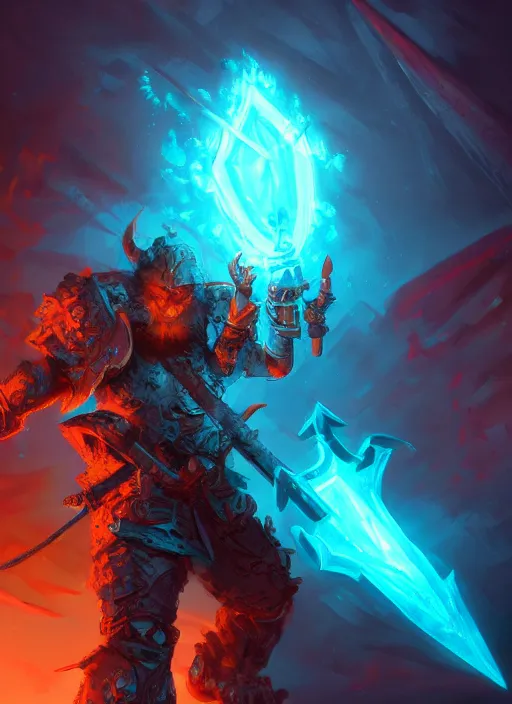 Image similar to Battleaxe Glowing emanating teal energy, dungeons and dragons, highly detailed, digital painting, artstation, concept art, sharp focus, illustration, Unreal Engine, 8k, HD