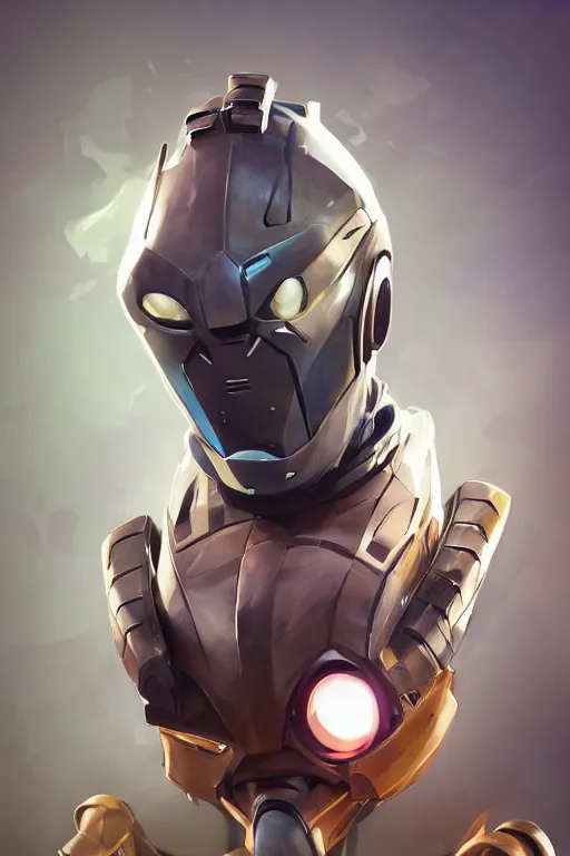 Image similar to epic mask helmet robot ninja portrait stylized as fornite style game design fanart by concept artist gervasio canda, behance hd by jesper ejsing, by rhads, makoto shinkai and lois van baarle, ilya kuvshinov, rossdraws global illumination radiating a glowing aura global illumination ray tracing hdr render in unreal engine 5