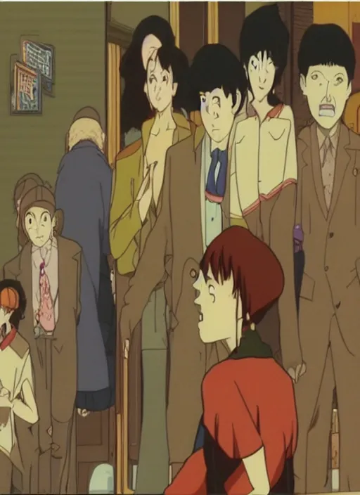 Image similar to Still frame from the Twin Peaks anime by Satoshi Kon