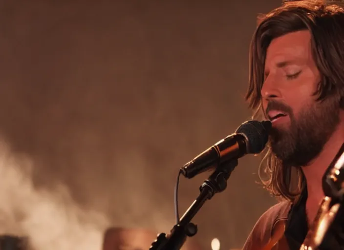 Prompt: keith buckley singing, movie still, from the new a star is born movie, 8 k, realistic