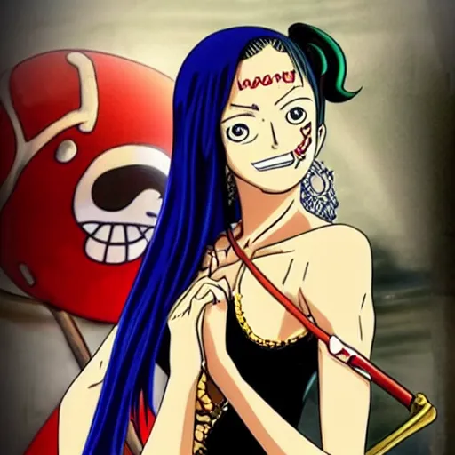 Prompt: Monica Belluci as a character of One piece