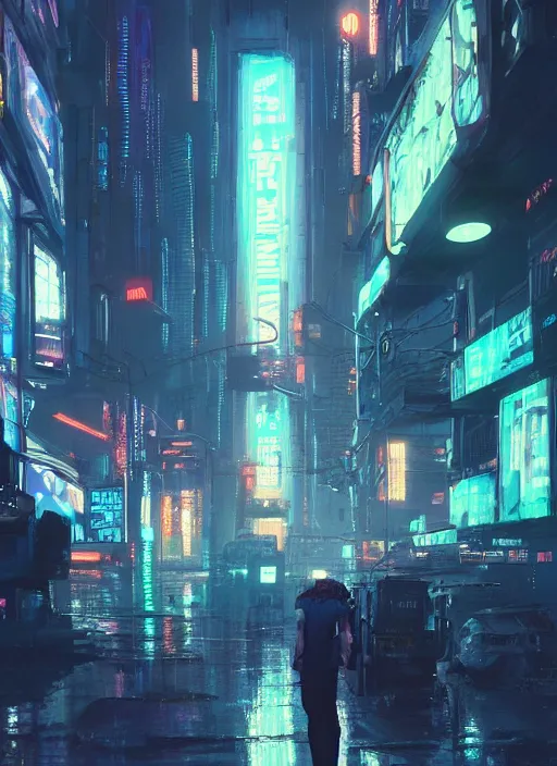Prompt: portrait, Street view scifi cyberpunk City, bill Boards, neon signs, dramatic lighting, cinematic, establishing shot, extremly high detail, photo realistic, cinematic lighting, post processed, concept art, artstation, matte painting, style by eddie mendoza, raphael lacoste, alex ross