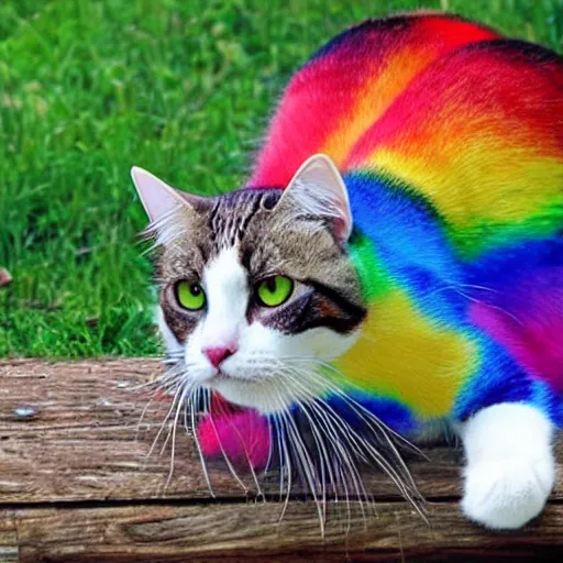 Image similar to rainbow cat