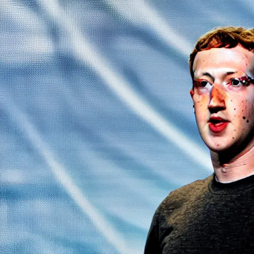 Prompt: Mark Zuckerberg as a lizard person