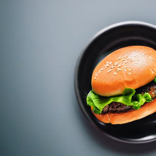 Image similar to high resolution photo of cheeseburger, michelin star, delicious, food photography, instagram, trending