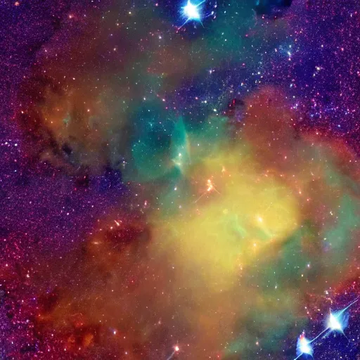 Prompt: hyper realistic telescope image of exploding nebulas in space