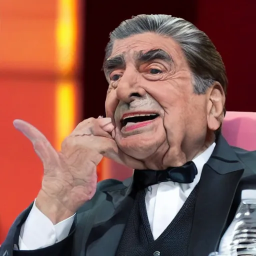 Image similar to don francisco surprised and exclamating nani, manga panel