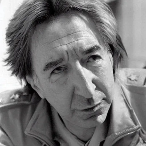 Image similar to Alan Rickman as a Cosmonaut from the Year 2300