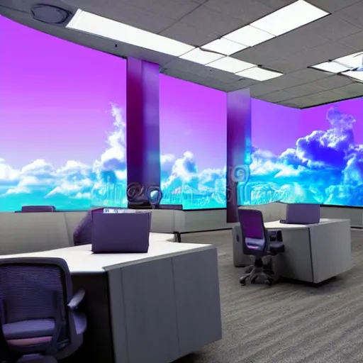 Image similar to vaporwave corporate stock photography offices suits boring serious people executives 4 k