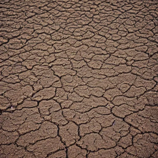 Prompt: Muddy dry ground, diffuse texture, top down