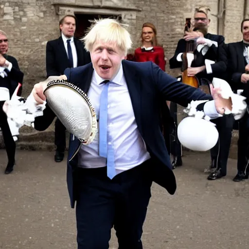 Image similar to boris Johnson dancing with mariachi