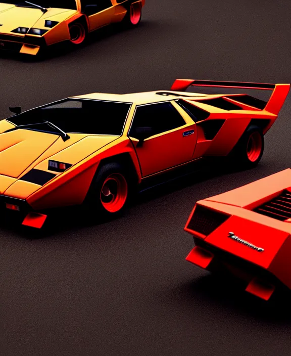 a lamborghini countach japanese jdm modified car, | Stable Diffusion |  OpenArt