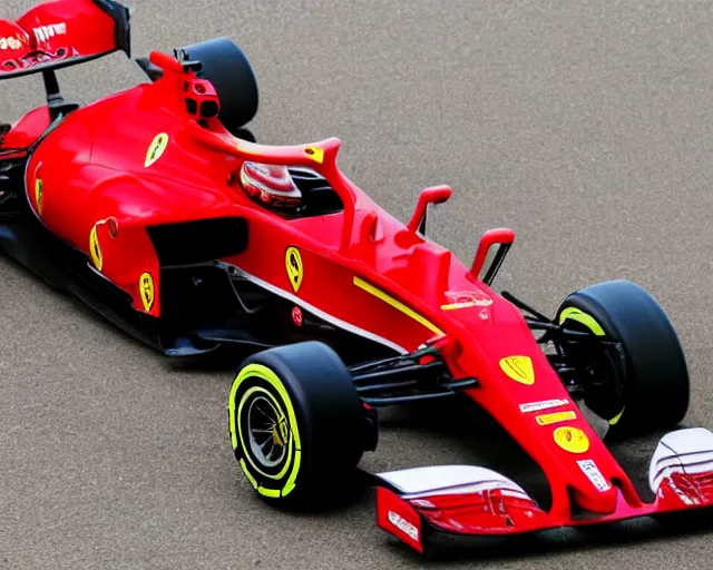 Image similar to live action photo of the 2 0 2 1 f 1 scuderia ferrari, 8 k, sports photography