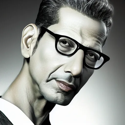 Prompt: !! hyperrealistic!! jeff goldblum, by istvan sandorfi & thomas eakes & xiang duan, perfect facial symmetry, dim volumetric cinematic lighting, 8 k octane comprehensive render, extreme hyper - detailed attributes & atmosphere, intricate, impossibly lifelike composition, masterpiece, artstation, stunning,