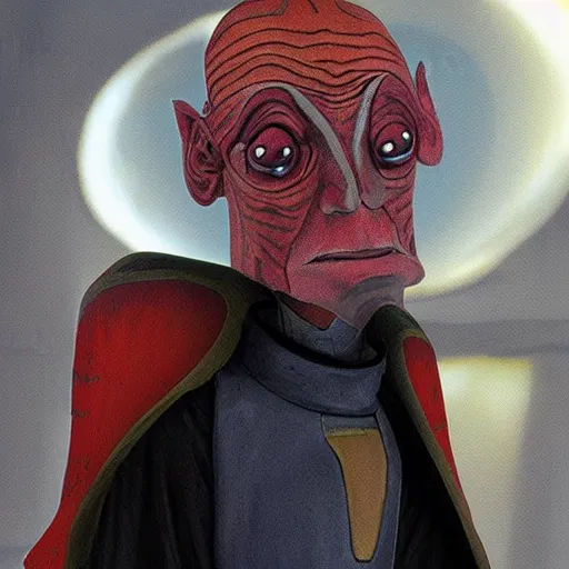 Prompt: viceroy nute gunray from star wars prequels