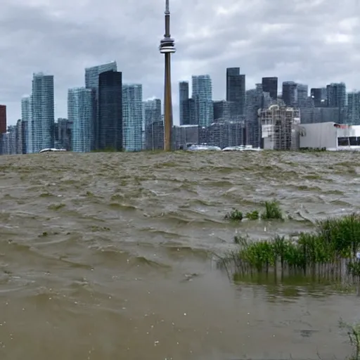 Prompt: Flooded Toronto