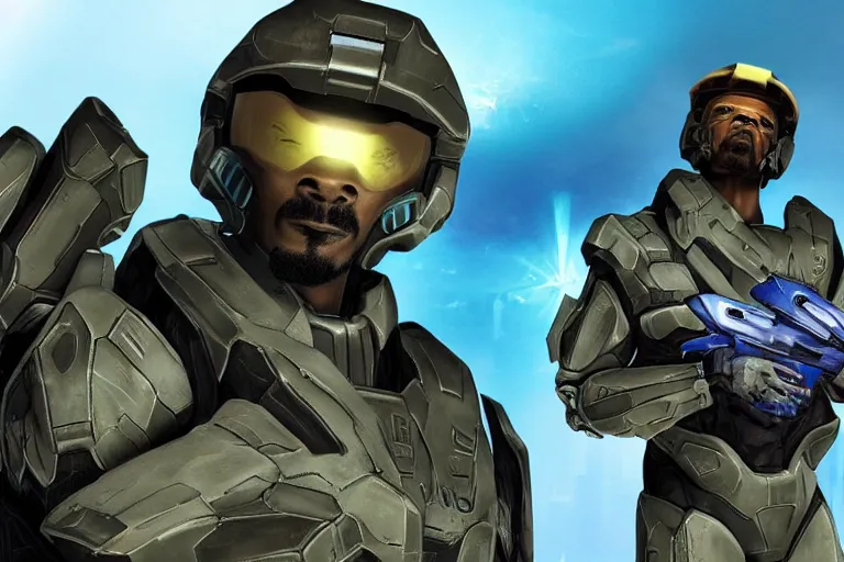 Prompt: snoop dogg in halo