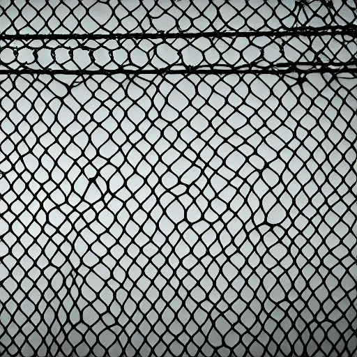 Prompt: a background image of a chicken wire fence