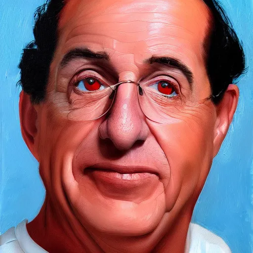 Image similar to painting of denny devito, professional, digital art, realistic