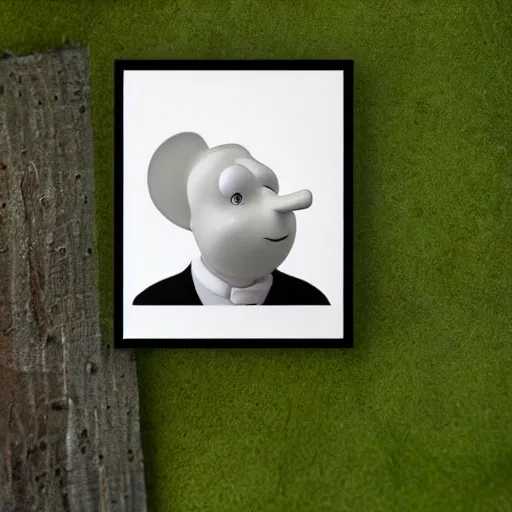 Image similar to Moominpappa mugshot, close-up, photorealistic, ultrarealistic, coronarender, 8k