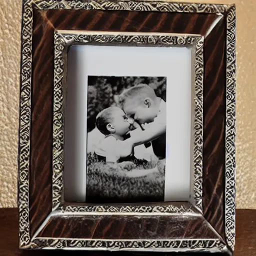 Prompt: old fashioned picture frame