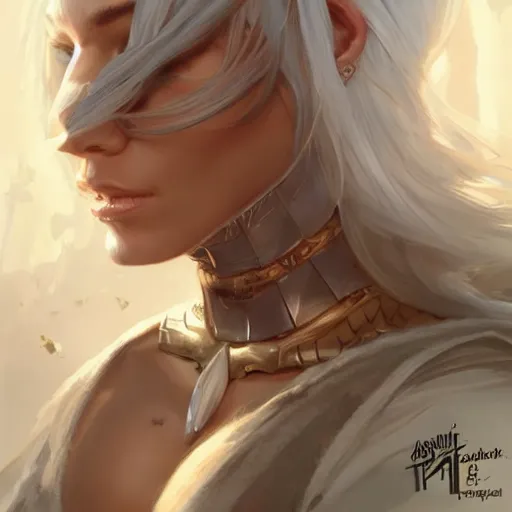 Image similar to isabelledeltore, d & d, fantasy, portrait, highly detailed, digital painting, trending on artstation, concept art, sharp focus, illustration, art by artgerm and greg rutkowski and magali villeneuve