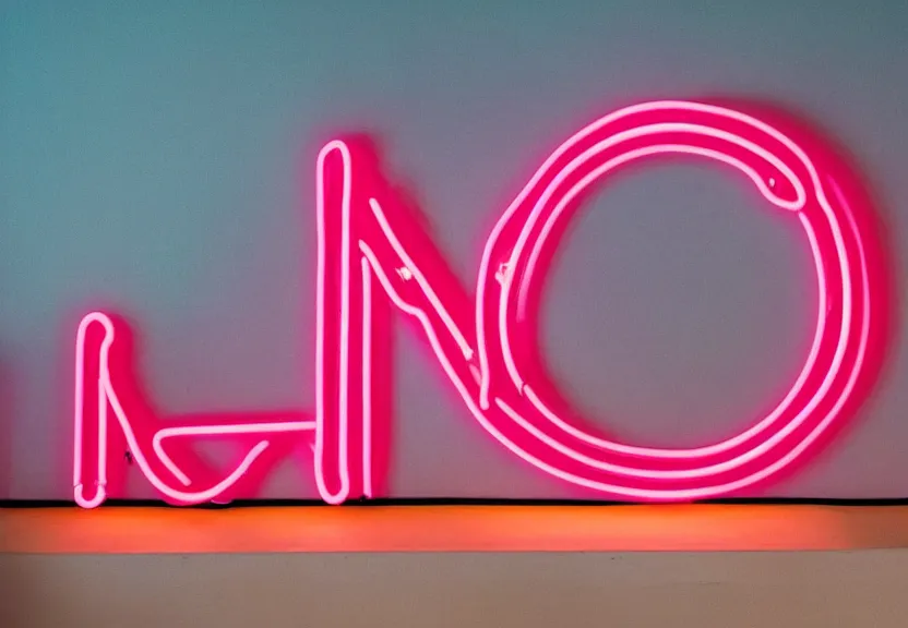 Image similar to a neon sign that says