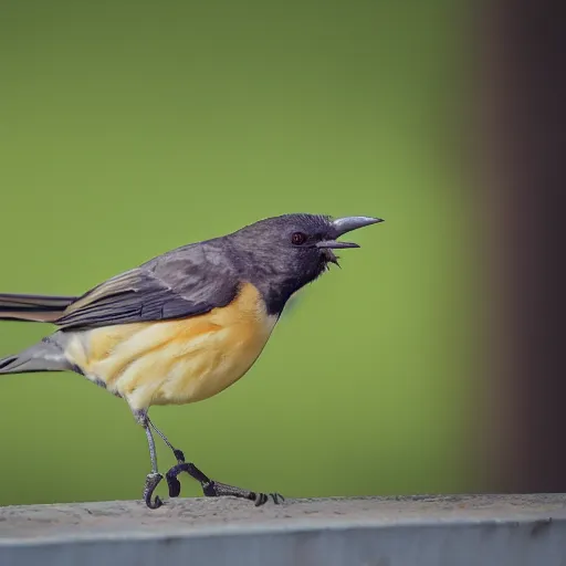 Image similar to birb eating food, XF IQ4, 150MP, 50mm, f/1.4, ISO 200, 1/160s, natural light, Adobe Photoshop, Adobe Lightroom, DxO Photolab, polarizing filter, Sense of Depth, AI enhanced, HDR