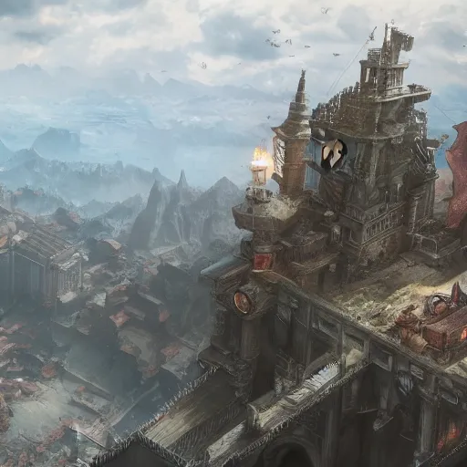Image similar to matte painting of Final Fantasy in the style of Akihiko Yoshida | trending on artstation