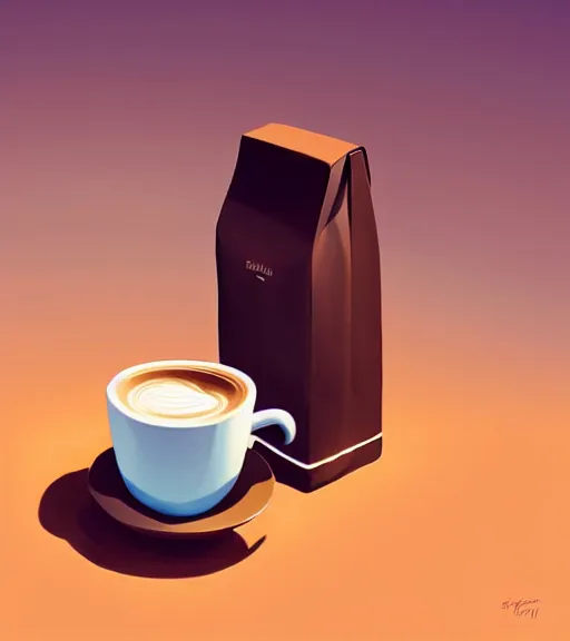 Prompt: icon stylized minimalist cappuccino, loftis, cory behance hd by jesper ejsing, by rhads, makoto shinkai and lois van baarle, ilya kuvshinov, rossdraws global illumination